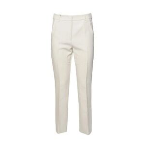 MaxMara Cream Cigarette Women's Trousers